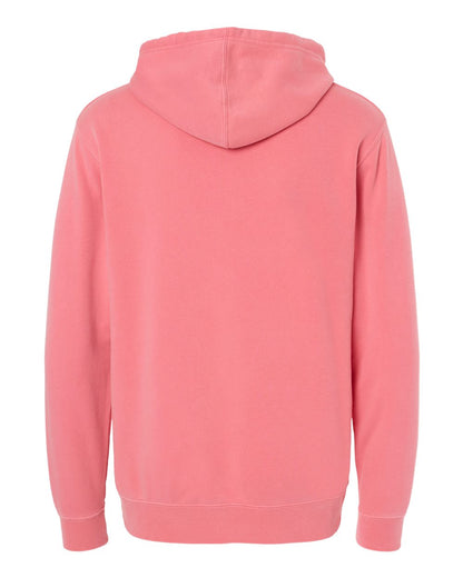 Independent Trading Co. Unisex Midweight Pigment-Dyed Hooded Sweatshirt PRM4500 #color_Pigment Pink