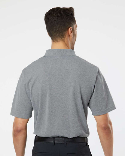 Paragon Men's Saratoga Performance Mini Mesh Polo 100 #colormdl_Heather Grey