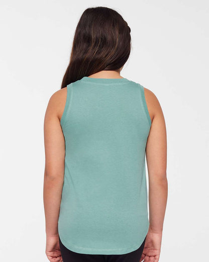 LAT Girls' Relaxed Fine Jersey Tank 2692 #colormdl_Saltwater