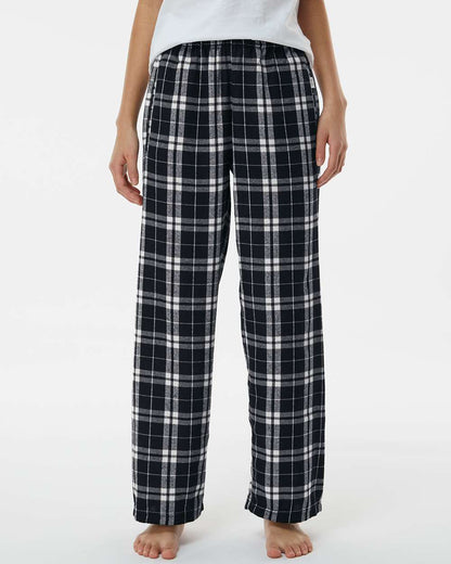 Boxercraft Youth Flannel Pants BY6624 #colormdl_Black/ White