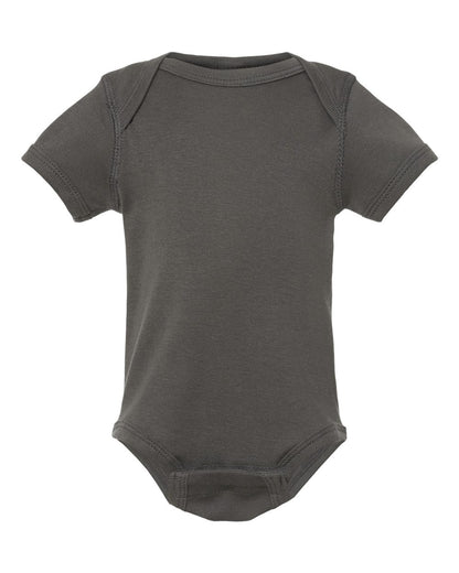 Rabbit Skins Infant Baby Rib Bodysuit 4400 #color_Charcoal