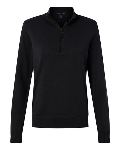 Devon & Jones Women's New Classics Quarter-Zip Sweater DG446W #color_Black