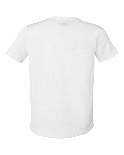 Under Armour Youth Tech™ Team T-Shirt 1377487 #color_White/ Mod Grey