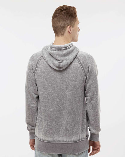J. America Men's Vintage Zen Fleece Hooded Sweatshirt 8915 #colormdl_Cement