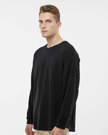 J. America Unisex Game Day Jersey Long Sleeve T-Shirt 8229 #colormdl_Black