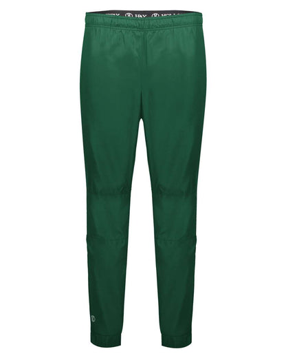 Holloway Men's SeriesX Pants 229531 #color_Dark Green/ White