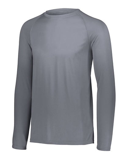 Augusta Sportswear Youth Attain Wicking Long Sleeve Shirt 2796 #color_Graphite