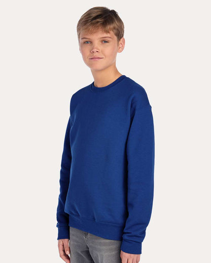 JERZEES Youth NuBlend® Crewneck Sweatshirt 562BR #colormdl_Royal