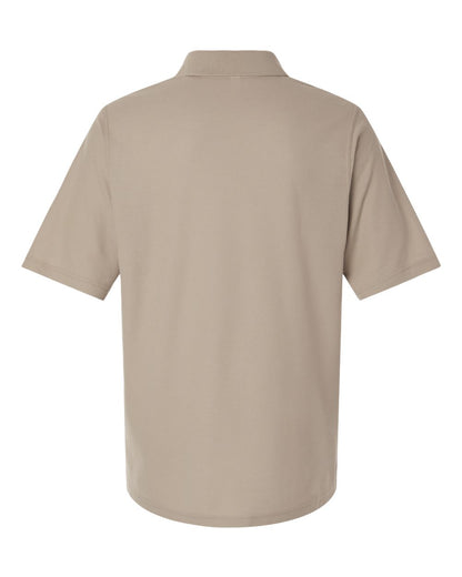 Harriton Men's Maverick CVC Pique Polo M105 #color_Khaki