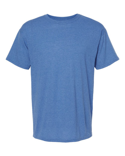 M&O Men's Gold Soft Touch T-Shirt 4800 #color_Heather Royal