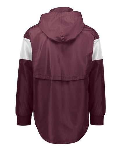 Holloway Men's Potomac Hooded Jacket 229527 #color_Maroon/ White