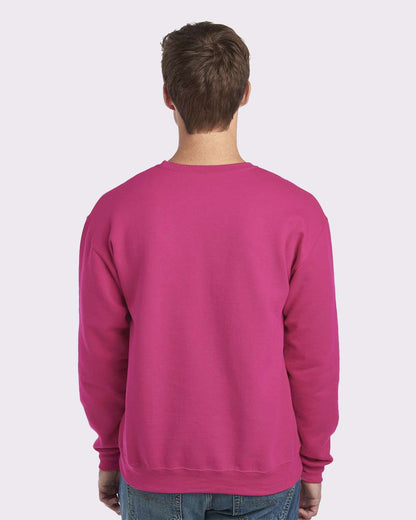 JERZEES Unisex NuBlend® Crewneck Sweatshirt 562MR #colormdl_Cyber Pink