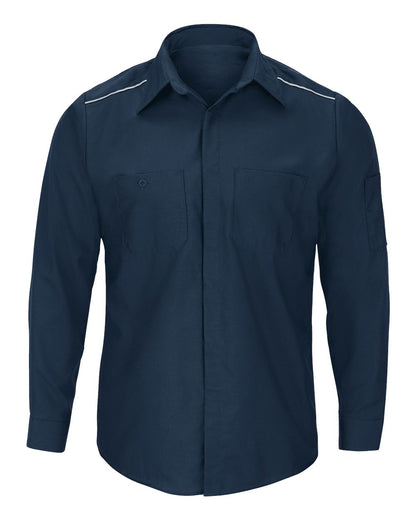 Red Kap Men's Pro Airflow Long Sleeve Work Shirt SP3A #color_Navy