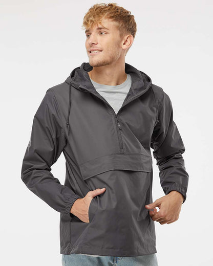 Independent Trading Co. Men's Nylon Anorak EXP94NAW #colormdl_Graphite