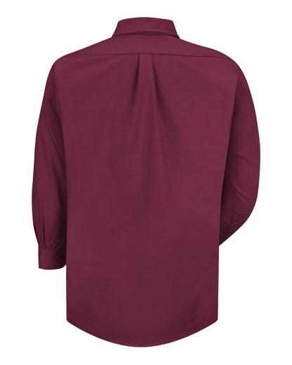 Red Kap Men's Poplin Dress Shirt SP90 #color_Burgundy
