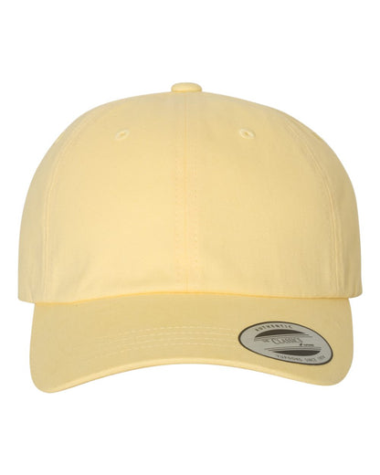 YP Classics Peached Cotton Twill Dad Hat 6245PT #color_Yellow