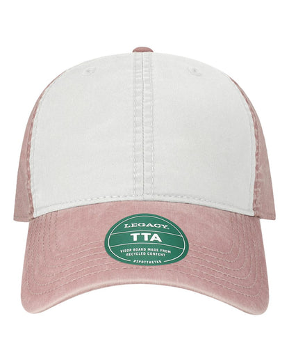 LEGACY Terra Twill Cap TTA #color_White/ Dusty Rose
