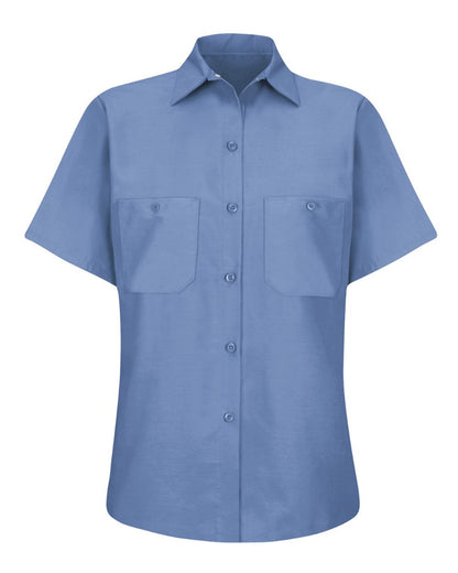 Red Kap Women's Industrial Work Shirt SP23 #color_Petrol Blue