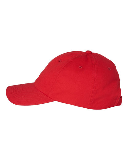 Valucap Bio-Washed Classic Dad Hat VC300A #color_Red
