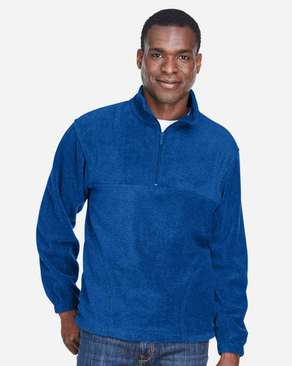 Harriton Men's Fleece Quarter-Zip Pullover M980 #colormdl_True Royal