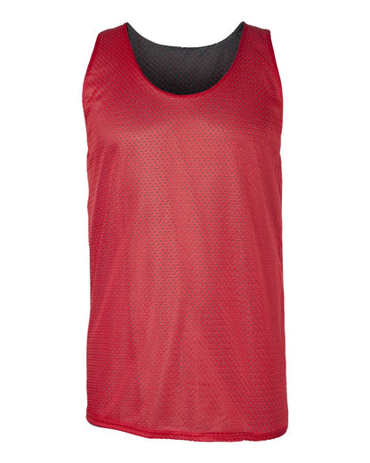 Badger Men's Pro Mesh Reversible Tank Top 8529 #color_Red/ Black