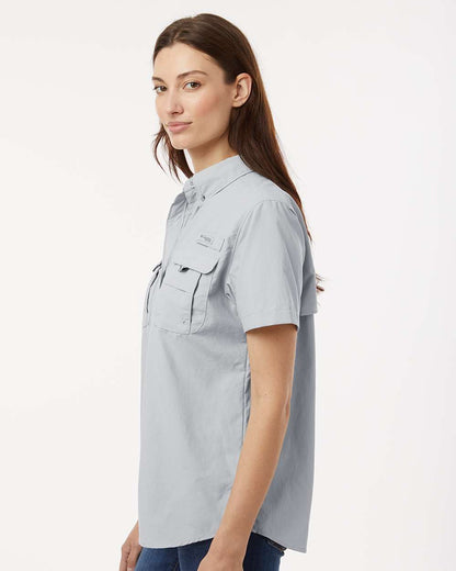 Columbia Women's PFG Bahama™ Short Sleeve Shirt 212473 #colormdl_Cool Grey