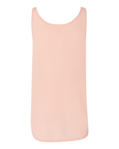 BELLA + CANVAS Women's Flowy Tank with Side Slit 8802 #color_Peach