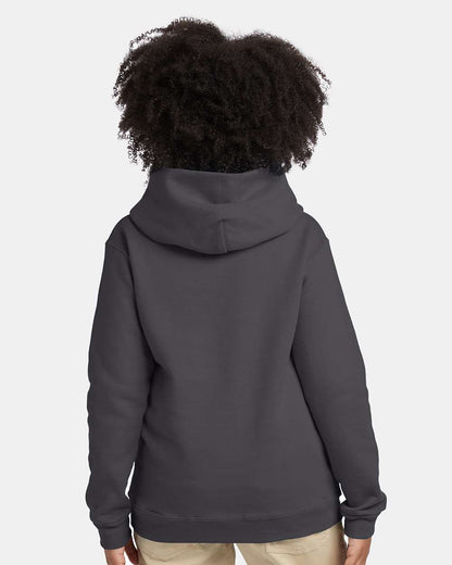 Hanes Youth EcoSmart® Hooded Sweatshirt P473 #colormdl_Smoke Grey