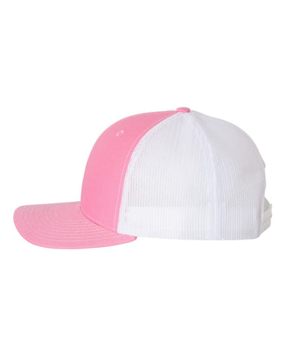 Richardson Snapback Trucker Cap 112 #color_Hot Pink/ White
