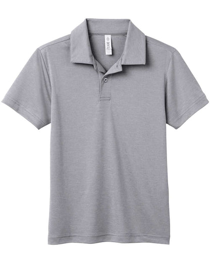 Team 365 Youth Zone Sonic Heather Performance Polo TT51HY #color_Athletic Heather