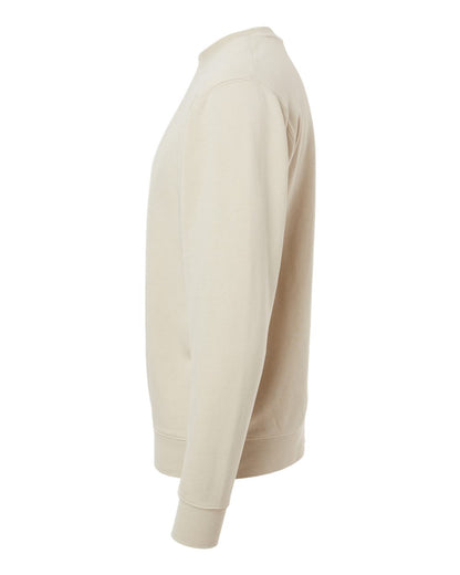 Independent Trading Co. Midweight Pigment-Dyed Crewneck Sweatshirt PRM3500 #color_Pigment Ivory