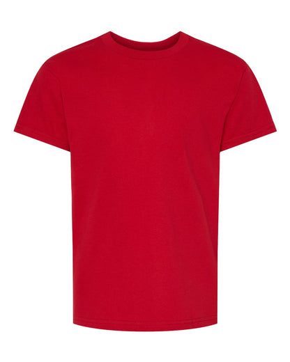 Hanes Essential-T Youth T-Shirt 5480 #color_Athletic Crimson