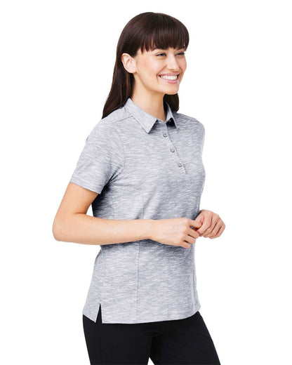 North End Women's Eclipse Jacquard Polo NE115W #colormdl_Platinum Heather