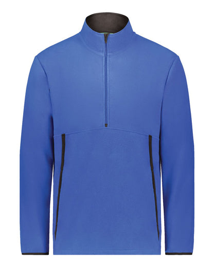 Augusta Sportswear Youth Eco Revive™ Polar Fleece Quarter-Zip Pullover 6856 #color_Royal
