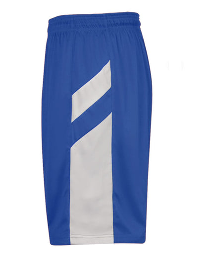 Alleson Athletic Youth B-Pivot Rev. Shorts 2266 #color_Royal/ White