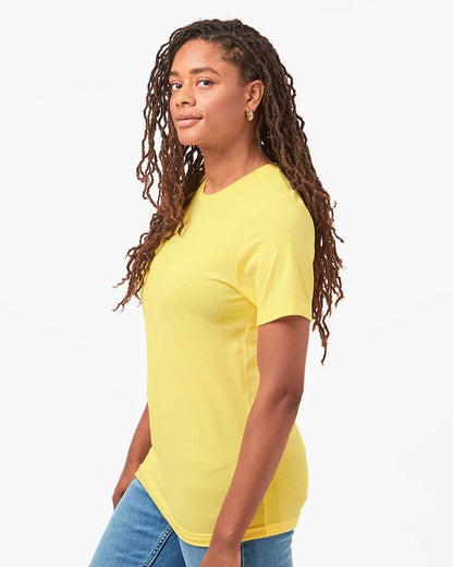 Tultex Combed CVC T-Shirt 602CVC #colormdl_Heather Yellow