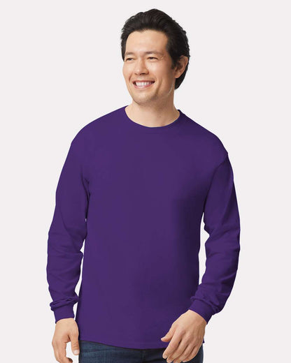 Gildan Unisex Ultra Cotton® Long Sleeve T-Shirt 2400 #colormdl_Purple