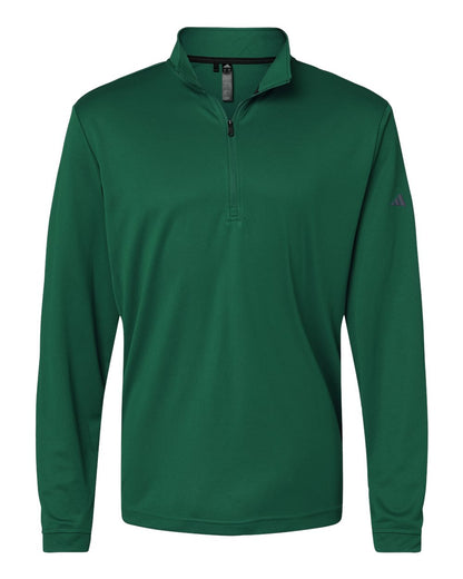 Adidas Lightweight Quarter-Zip Pullover A401 #color_Collegiate Green