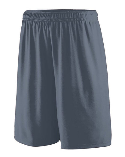 Augusta Sportswear Youth Training Shorts 1421 #color_Graphite