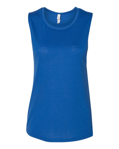 BELLA + CANVAS Women's Flowy Scoop Muscle Tank 8803 #color_True Royal