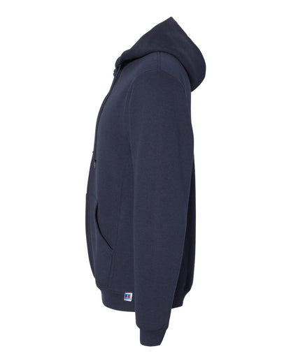 Russell Athletic Unisex Dri Power® Full-Zip Hooded Sweatshirt 697HBM #color_Navy