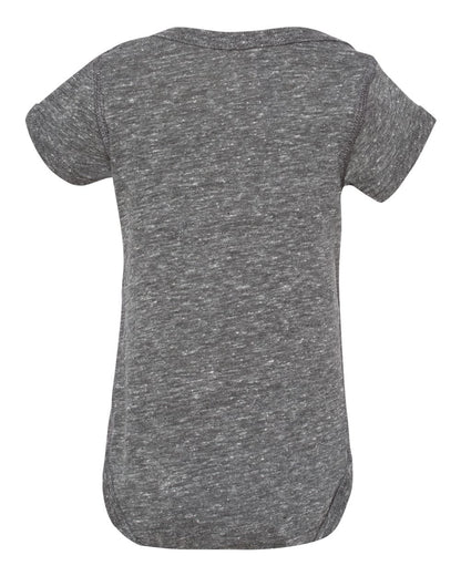 Rabbit Skins Infant Harborside Mélange Bodysuit 4491 #color_Smoke Melange