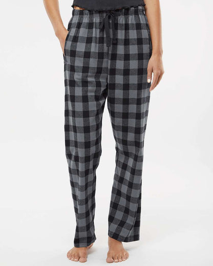 Boxercraft Women's Haley Flannel Pants BW6620 #colormdl_Charcoal/ Black Buffalo