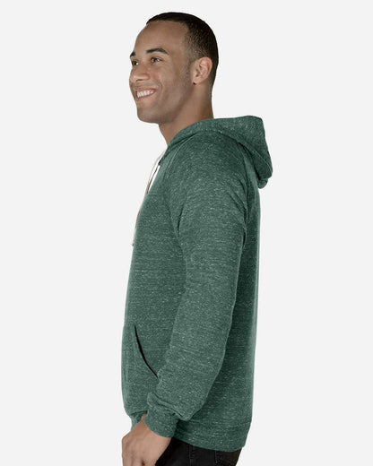 JERZEES Unisex Snow Heather French Terry Raglan Hooded Sweatshirt 90MR #colormdl_Forest Green
