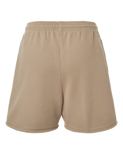 BELLA + CANVAS Women's Cutoff Fleece Shorts 3787 #color_Tan