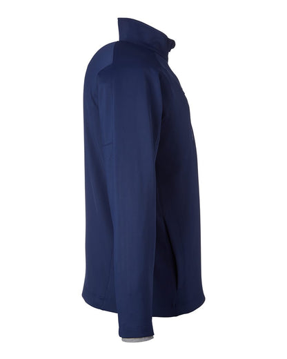 Zero Restriction Men's Quarter-Zip Pullover L330 #color_Navy/ Metallic Silver