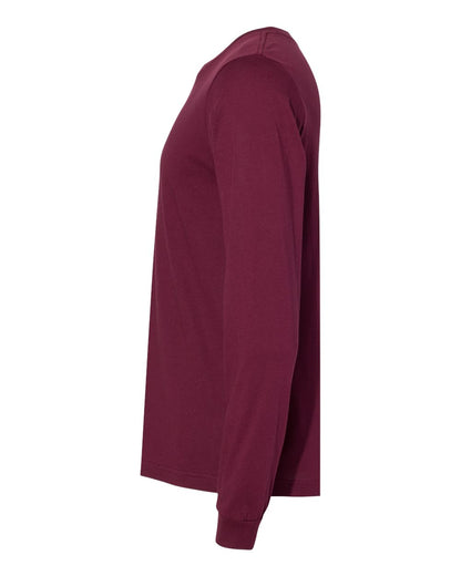 BELLA + CANVAS Jersey Long Sleeve Tee 3501 #color_Maroon