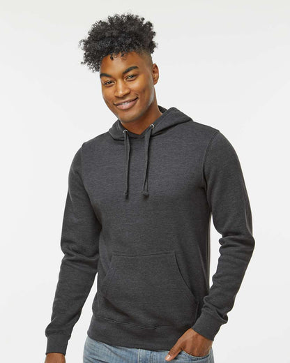 J. America Unisex BTB Fleece Hooded Sweatshirt 8720 #colormdl_Charcoal Heather