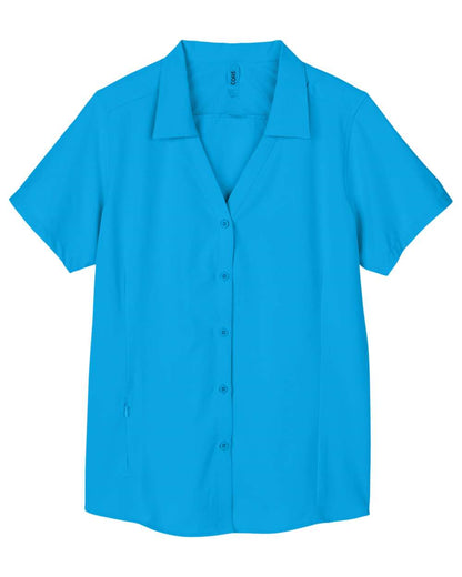 CORE365 Women's Ultra UVP® Marina Shirt CE510W #color_Electric Blue