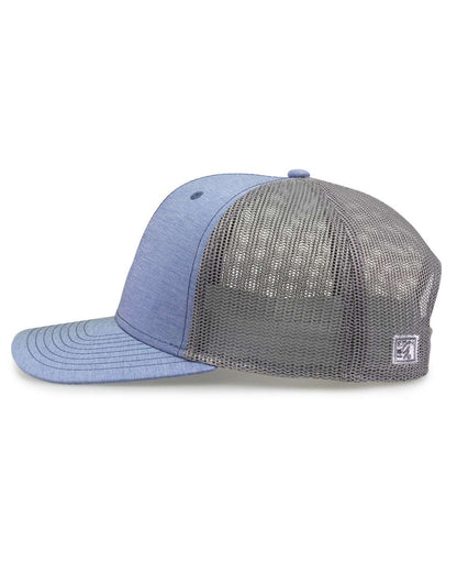 The Game Everyday Trucker Cap GB452E #color_Heather Light Blue